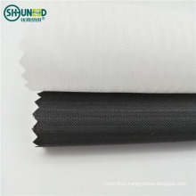 High Quality T/C Elastic White Black 65% 35% tc Pocketing Fabric Interlining for Garment Pockets